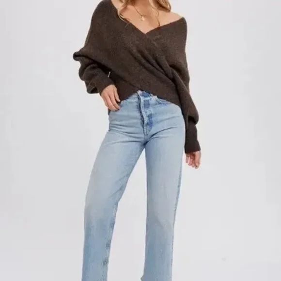 CLEAR OUT!!! Crossover Ribbed Pullover - Picture 6 of 10